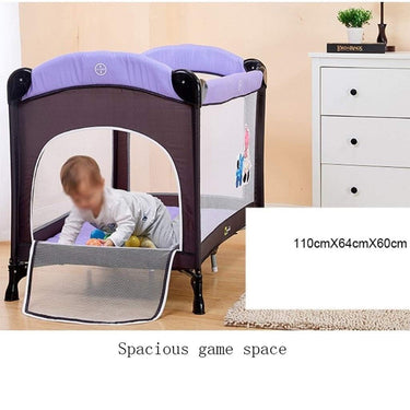 Cool Baby - Play Pen And Crib With Toys And Changing Sheet - Kd-970